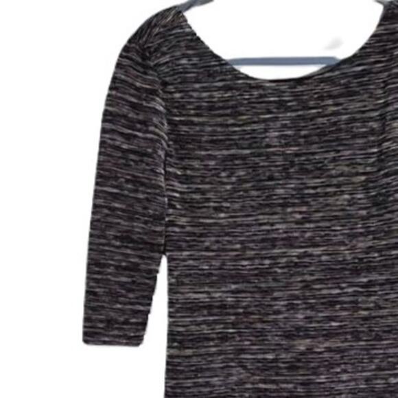 Lily Rose Dress Womens Size XL Gray Blue Sheath Pencil Shimmer Stretch Pullover - Picture 4 of 8